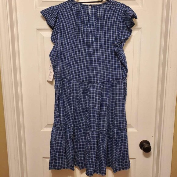 NWT Time and Tru Women's Tiered Plus Dress with Flutter Sleeves, Size XL - Picture 11 of 11